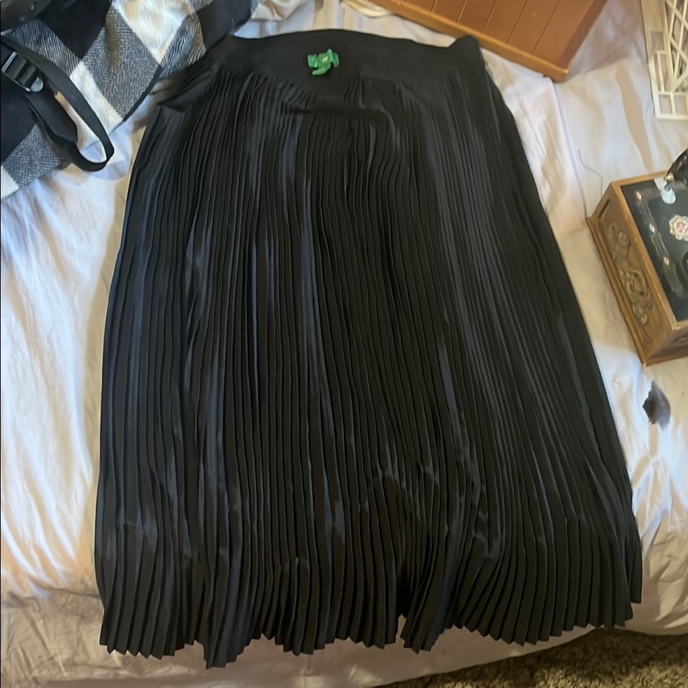 Dip Black Midi A-Line Skirt